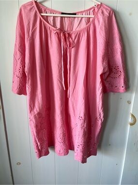 Zanzea Pink Women's Lightweight Tunic Top
